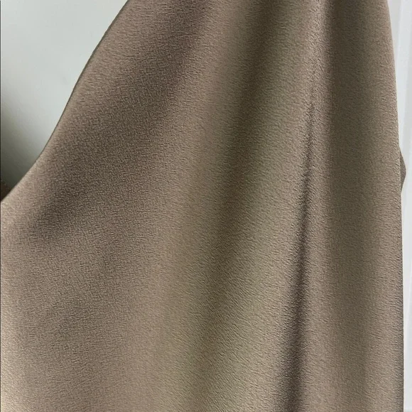 NWT Uniqlo Satin Camisole Beige Maxi Dress - Picture 7 of 10